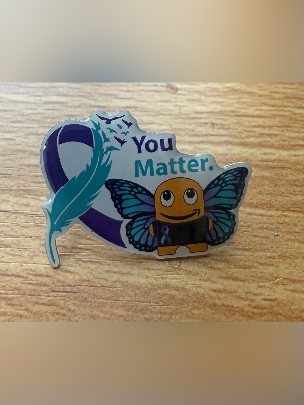 Amazon Employee “You Matter” Butterfly Peccy Pin Suicide Awareness
